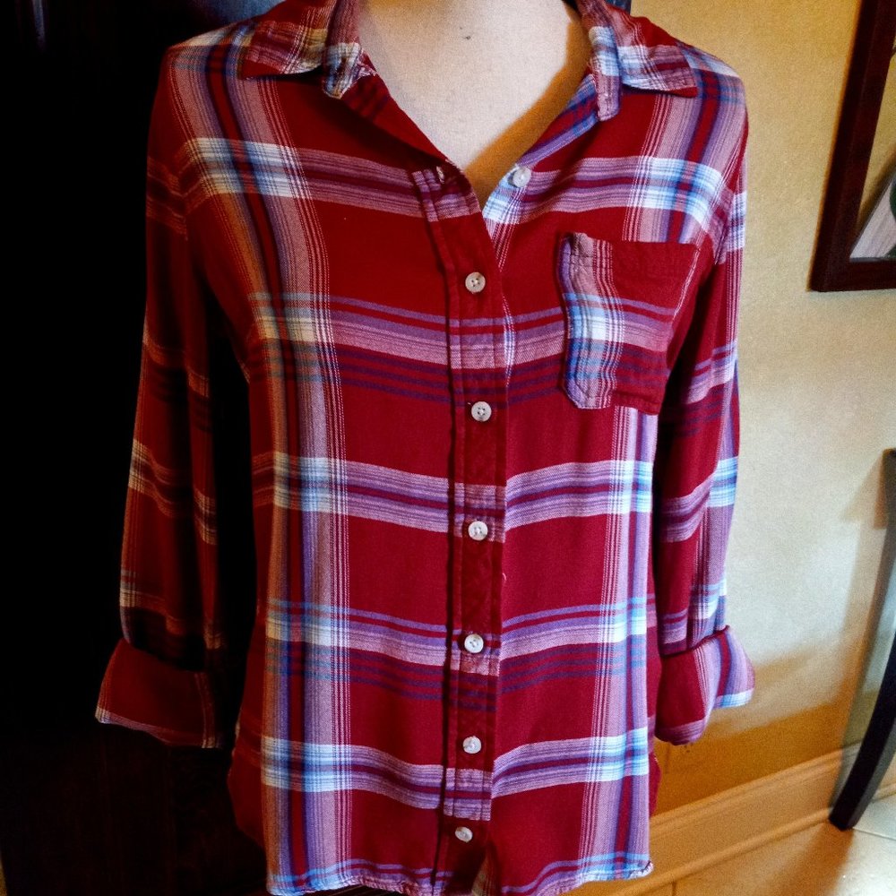 Plaid Mossimo Button down Shirt Size Med